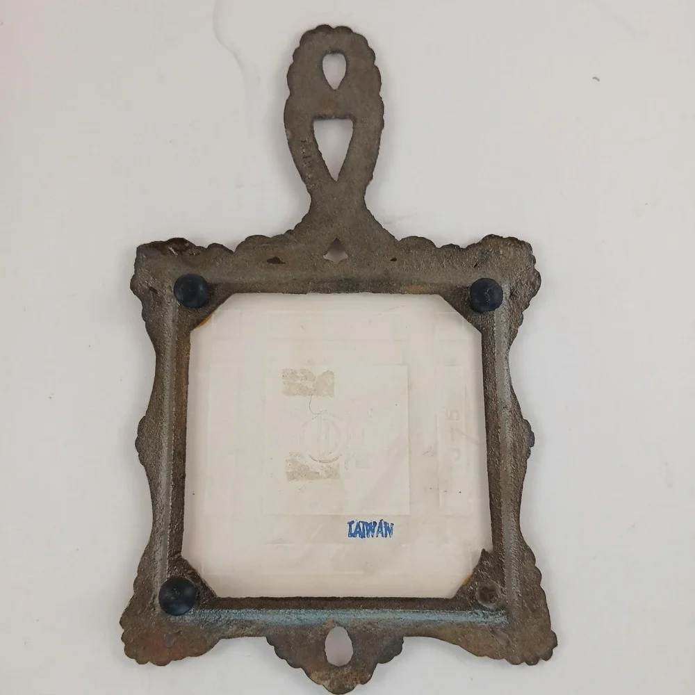 Fruit Lamp Trivet Cast Iron Ceramic Tile Hot‎ Pad Spoon Rest Taiwan Vintage MCM